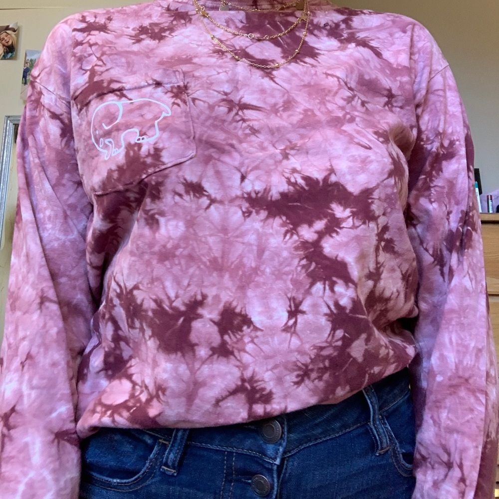 Tie Dye Ivory Ella Long Sleeve Size M